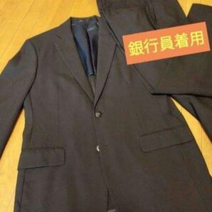 ⑤【オーダースーツ】　ブラックスーツ　細いストライプ　大変綺麗