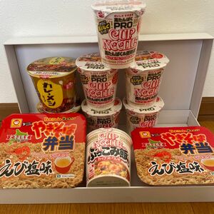 【本日売切セール】マルちゃん やきそば弁当 えび塩味 ×2 カップヌードルPRO×5 カレーメシ　ぶっこみ飯　セット