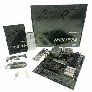 ASRock アスロック ATX マザーボード Z590 Pro4 Intel10/11世代 LGA1200 DDR4 ゲーミング 自作 デスクトップ PCパーツ 現状 中古の画像1