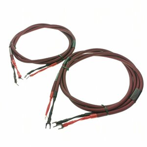 AC DESIGN バイワイヤリングタイプ スピーカーケーブル Adept 1.4 2本 約1.3m Yラグ端子 オーディオ 音響用 電源 まとめ売り 中古