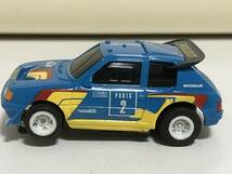 ② TOMY トミー AFX HOスケール スロットカー WRC ラリーカー【プジョー 205T16】_画像1