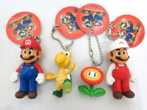 スーパーマリオ マスコットフィギュア 4種セット マリオ2種/ノコノコ/フラワー 日本オート玩具