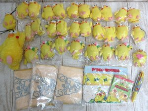 ポインコ グッズ色々セット ストラップ多数/エコバッグ/スリージップポーチ/メモ帳/3色ボールペン まとめて 大量 未使用/中古