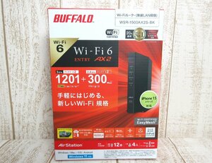 未開封未使用品☆BUFFALO Wi-Fi ルーター (無線LAN親機) WSR-1500AX2S-BK バッファロー