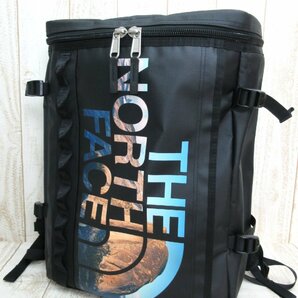 THE NORTH FACE/ノースフェイス：ノベルティBCヒューズボックス NM82250 ヨセミテプリント2 ブラック バックパック リュック 中古/USEDの画像1