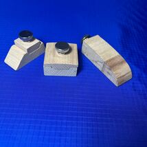 木製研磨 ブロック 3個セット レザークラフト 研磨ブロック サンドペーパーホルダー_画像1