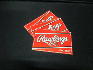 送料無料◆Rawlings◆ステッカー◆非売品◆シールタイプ◆ローリングス◆３枚セット◆即納◆