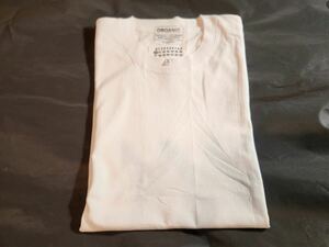 新品未使用 Maison Martin Margiela 10 マルタン マルジェラ デザイン　オーガニックコットン　白　Tシャツ　XS　ユニセックス