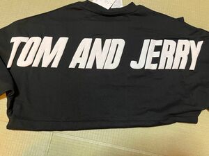 トムとジェリー 発泡ロゴプリントTシャツ 長袖 ロンＴ Ｍ トップス