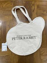 ピーターラビット／ PETER RABBIT　ヴィンテージ　ダイカット帆布トート　長期保管品　新品未使用　タグあり_画像2