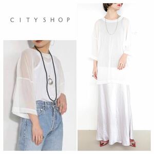 cityshop TULLE Tシャツ　チュール　カットソー　半袖参考品番：22070042524020 22822