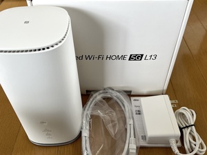 Speed Wi-Fi HOME 5G L13 ZTE ZTR02 SIMフリー 判定〇