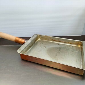 銅製 玉子焼器 銅器 EBM 銅 玉子焼 関西型 18cm 180×225 mm フライパン 中古 の画像1