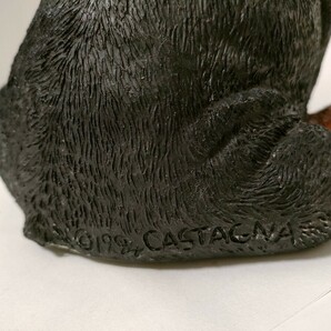 イタリア製 Demain Castagna ドマン カスターニャ 犬 置物 ロットワイラー 樹脂製 高さ23cm 中古 ディスプレイ オブジェ 1994年の画像10