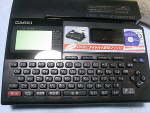 ディスクタイトルプリンター　CASIO CW-K80 カシオ DISC TITLE PRINTER テプラ　ラベルライター CD-R CD-RW