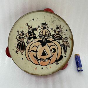  tin plate made tambourine Halloween . pattern 