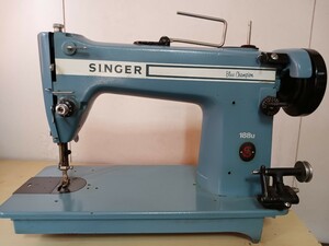 SINGER Blue Champion 188u singer industry for sewing machine body only retro antique immovable Junk used 