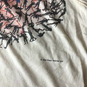 3000円〜 USED ビンテージ 90s PETER GABRIEL ピーター ガブリエル XL ツアー Tシャツ TロックT アート vintage t shirt TEEの画像6