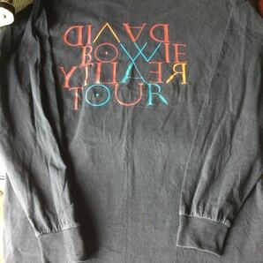 3000円〜 USED 00s 00年代 David Bowie デヴィッドボウイ 長袖 ロンT Tシャツ XL ロック バンド アート vintage t shirt ビンテージの画像2