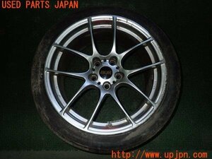 3UPJ=13250961]インプレッサ WRX-STi(GVB C型)BBS RF522 18インチホイール② 9J +48 PCD114.3 5穴 1本 中古