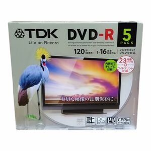 TDK DVD-R 16倍速 5枚 DR120DPWC5UE