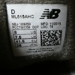 new balance ニューバランス スニーカー ML515AHC グレー系 26.0cmの画像8