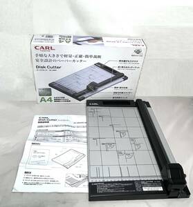 ☆CARL Disk Cutter カール事務機 ディスクカッター ペーパーカッター 裁断機 DC-200N　Ａ４タテ対応 