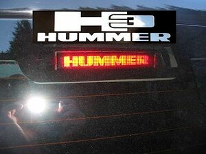 ハマー H3 3rd ブレーキ ライト シール HUMMERロゴ クローム新品