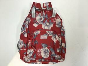 3168■　Cath Kidston キャスキッドソン リュックサック フラワー 花柄 レッド 赤 バッグ レディース