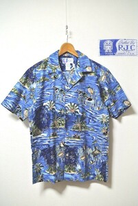 ■美品！ROBERT J. CLANCEY【ロバート・J ・クランシー】アロハシャツ！MADE IN HAWAII U.S.A.(ハワイ製)RJC MADE IN U.S.A.(米国製)