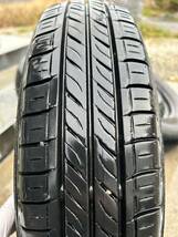 DUNLOP 145/80R13 アルト純正 中古スチールホイール夏タイヤ 4点セット 4穴 2020年末製造 山8分 カバー&ナット付き！試乗車から外し_画像4