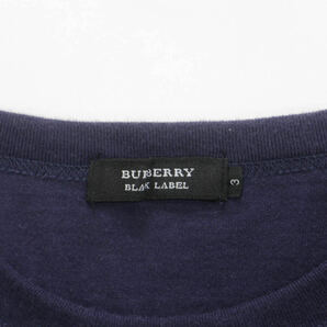 BURBERRY BLACK LABEL バーバリーブラックレーベル 7分袖 Ｔシャツ ロゴプリント 3の画像3