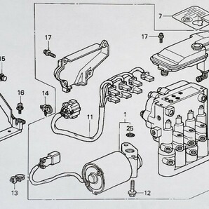 DC2/DB8 インテグラタイプＲ('96spec) ABSモジュレーターASSYの画像7