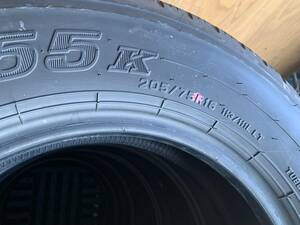 引き取り可能 バリ山 205/75R16ダンロップ SP355 製造年数17年 残溝約6.7～7.4㎜ 6本セット MADE IN JAPAN　