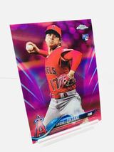 大谷翔平 2018 Topps Chrome Update Series Shohei Ohtani Pink Refractor #HMT1 RC ピンク ルーキー_画像2