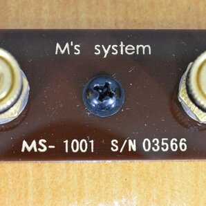 ◇p1738 中古品 M's system エムズシステム 波動スピーカー MS-1001の画像9