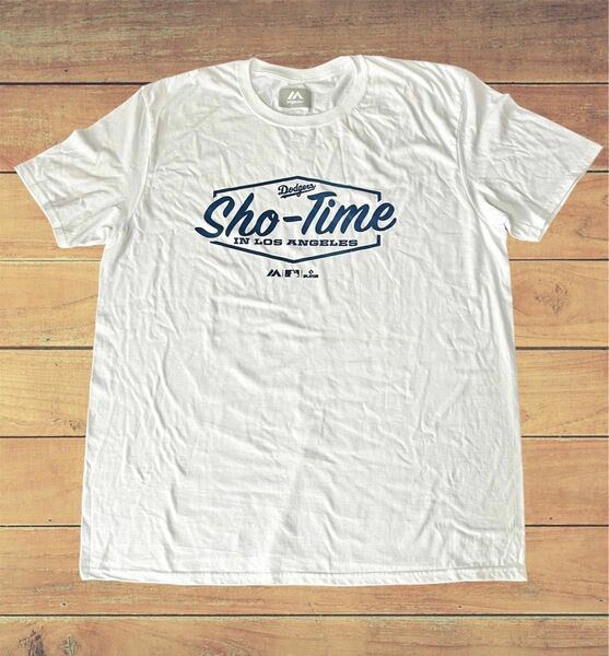 MLB 大谷翔平 ドジャース Tシャツ Sho-Time XL dodgers 白　 ロゴ　 プリント