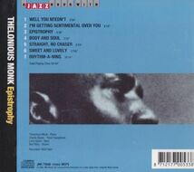 CD　★Thelonious Monk A Jazz Hour With Thelonious Monk Volume 2 - Epistrophy　輸入盤　(Jazz Hour JHR 73546)_画像3