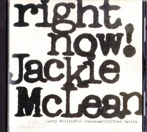 CD　★Jackie McLean Right Now!　US盤　(Blue Note CDP 7 84215 2)