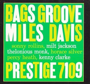 CD　★Miles Davis Bags Groove　国内盤　(Original Jazz Classics OJC20 245-2)　デジパック