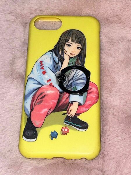 iPhone スマホケース 黄色 かわいい 女の子 iPhoneケース