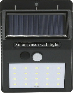 春の贈り物ギフト　LEDソーラーセンサー ウォールライト STAR★LIGHT 9.6×12.4×4.8cm