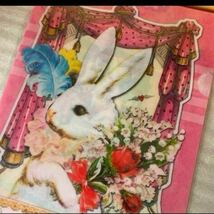 クリアファイル　ウサギ　ピンク　ハートアートコレクション　ゆめかわ　ロリポップ_画像2