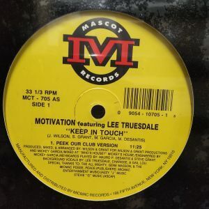 12inchレコード　MOTIVATION / KEEP IN TOUCH feat. LEE TRUESDALE