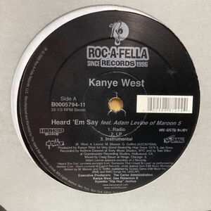 12inchレコード　 KANYE WEST / HEARD 'EM SAY feat. ADAM LEVINE