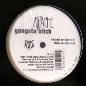 12inchレコード　 APACHE / GANGSTA BITCH