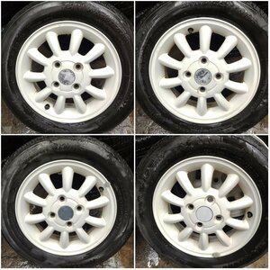 ★中古品★スズキ アルトラパン HE21S 純正 ホイール 13インチ 4.00B+45 100-4H BRIDGESTONE NEXTRY 155/65R13【他商品と同梱歓迎】