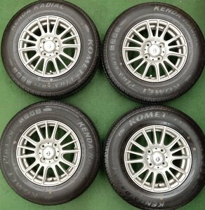 ★中古品★ KENDA KOMET PLUS KR23 165/80R13 2018年製 WEDS G MACH 13×5.00B＋36 100-4H【他商品と同梱歓迎】