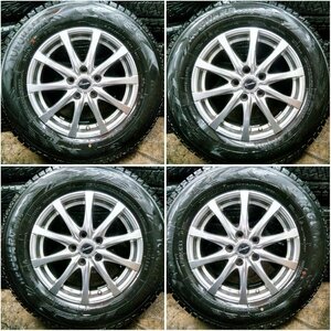 ★中古品★YOKOHAMA iceGUARD G075 215/70R16 ’20年 スタッドレスホイールセット 16×6.5J +38 114.3-5H【他商品と同梱歓迎】