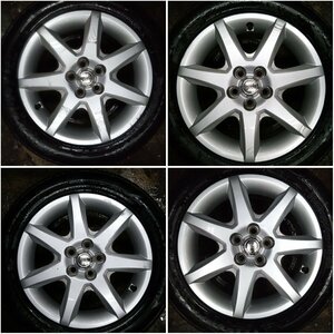 ★中古品★TOYOTA 20プリウス純正 MINERVA F209 2018年 195/55R16 ラジアルタイヤホイールセット 16×6JJ+45 100-5H【他商品と同梱歓迎】